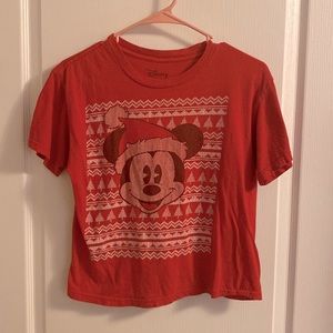 Mickey Mouse Christmas Crop Top
